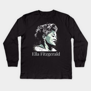 Ella Fitzgerald Kids Long Sleeve T-Shirt